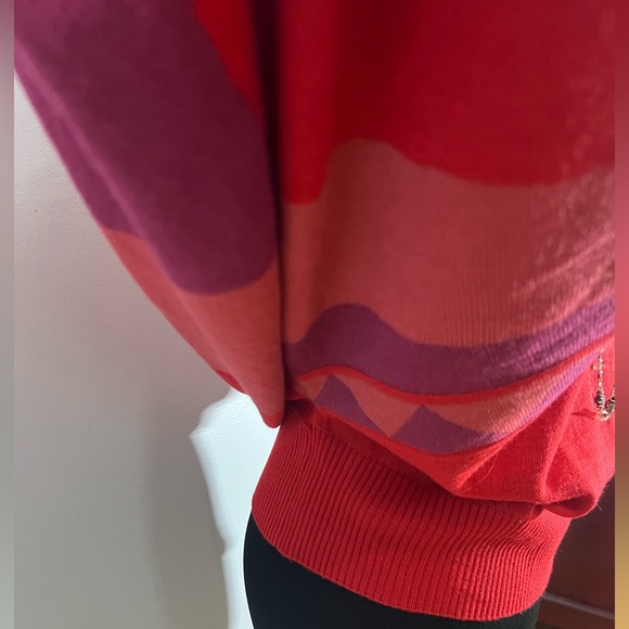 Fever Red and Purple Women's Sweater - Picture 7 of 11